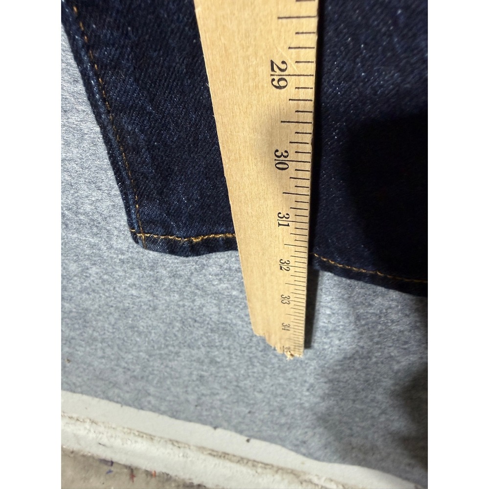 Levis Ribcage Straight Jeans Womens 29 Dark Wash High Rise Button Fly Western - Picture 6 of 10